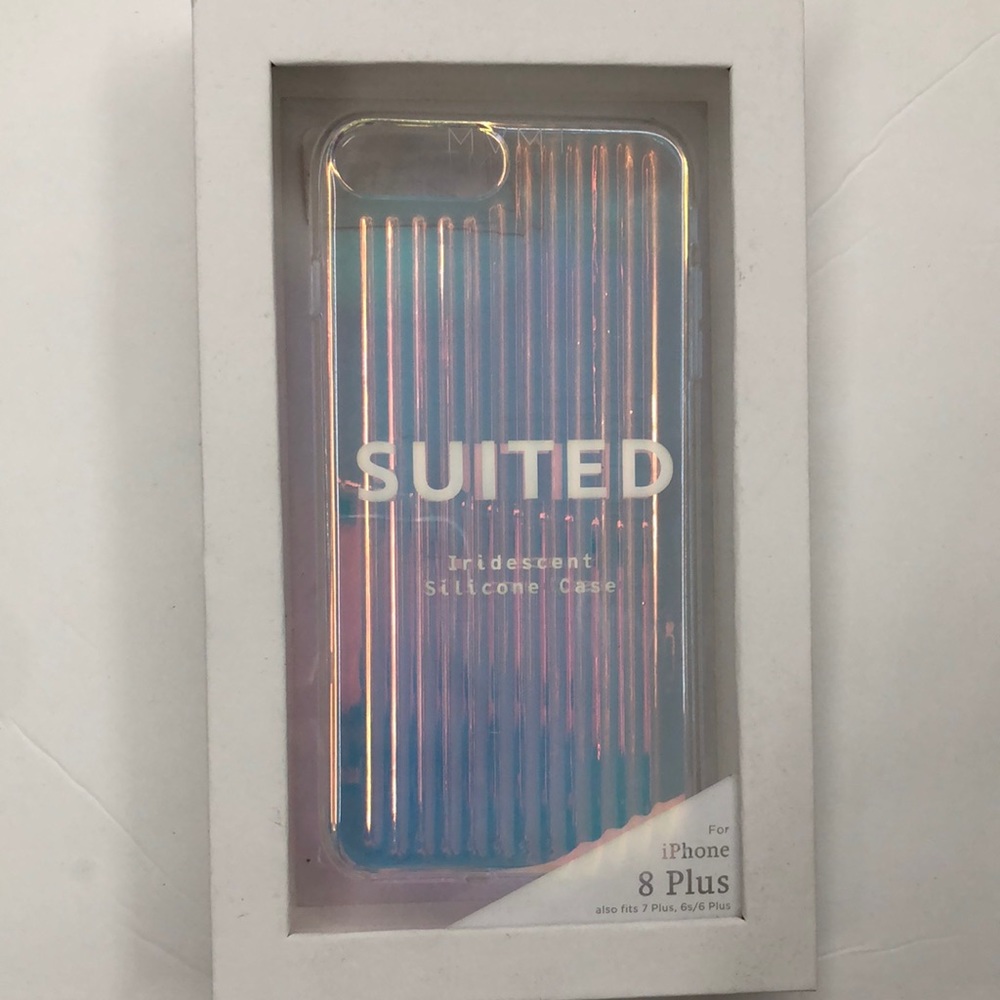 Iridescent silicone iPhone 8plus phone case